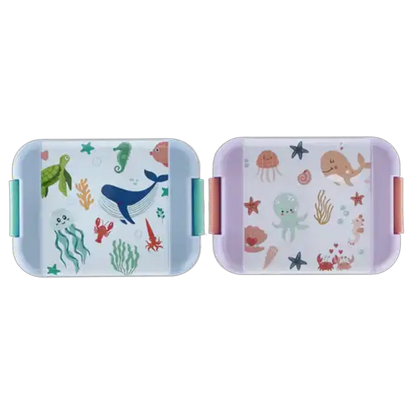 Image of Animals with Clip Lunch Box 550ml (Design May Vary)