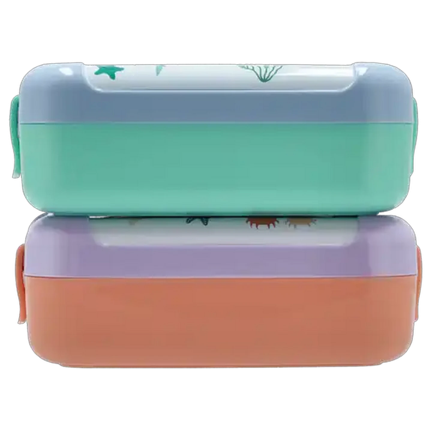 Image of Animals with Clip Lunch Box 550ml (Design May Vary)