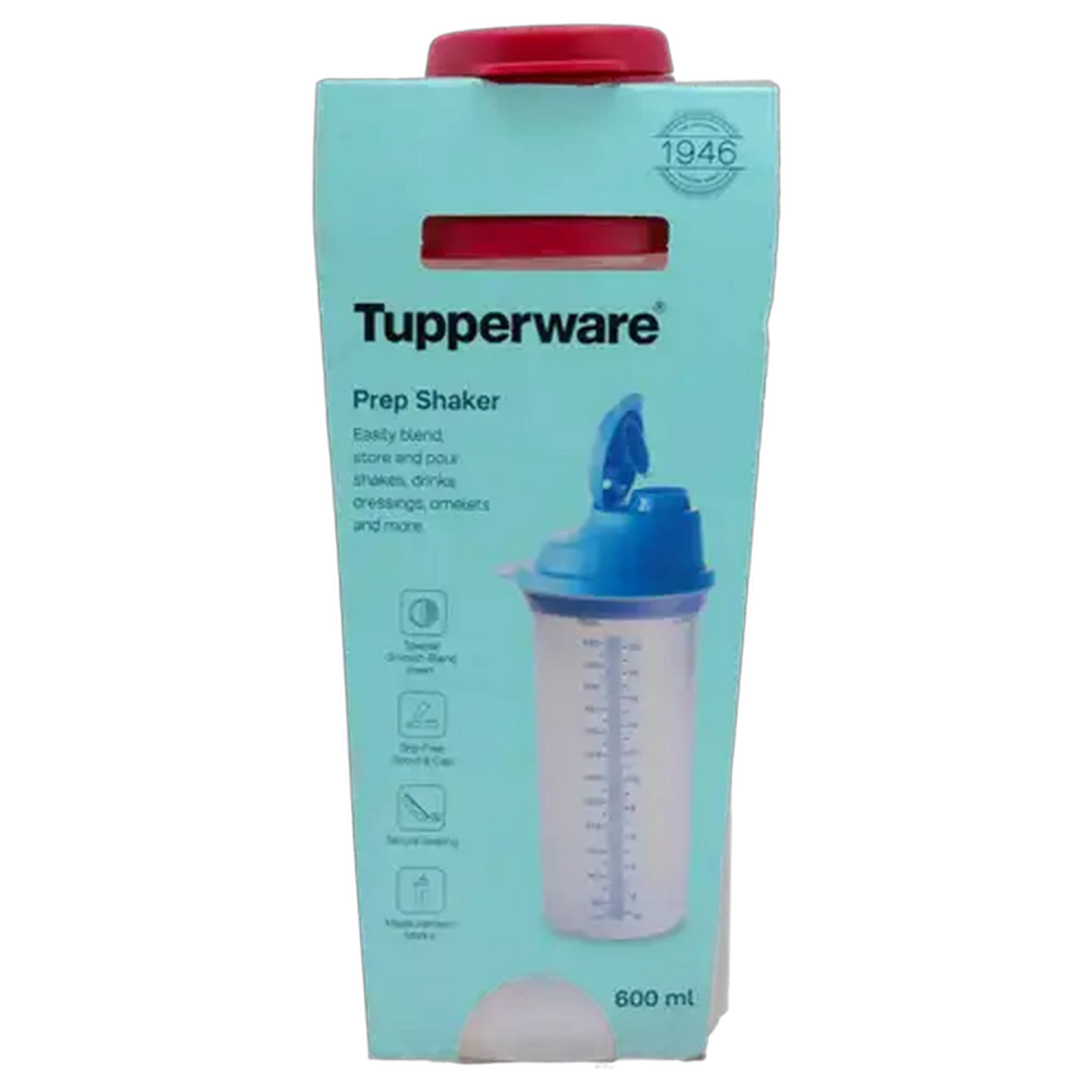 Image of Tupperware Maroon Prep Shaker 600ml