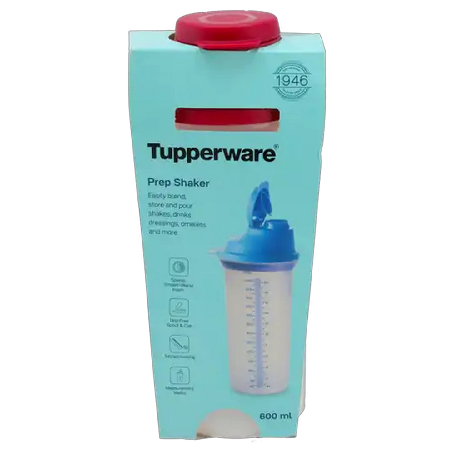 Image of Tupperware Maroon Prep Shaker 600ml