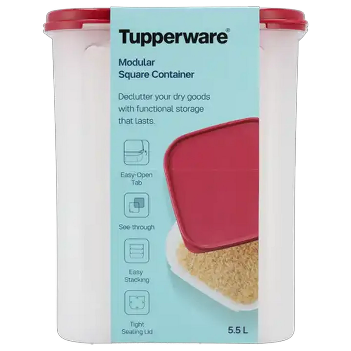 Image of Tupperware Modular Square Container 5.5L
