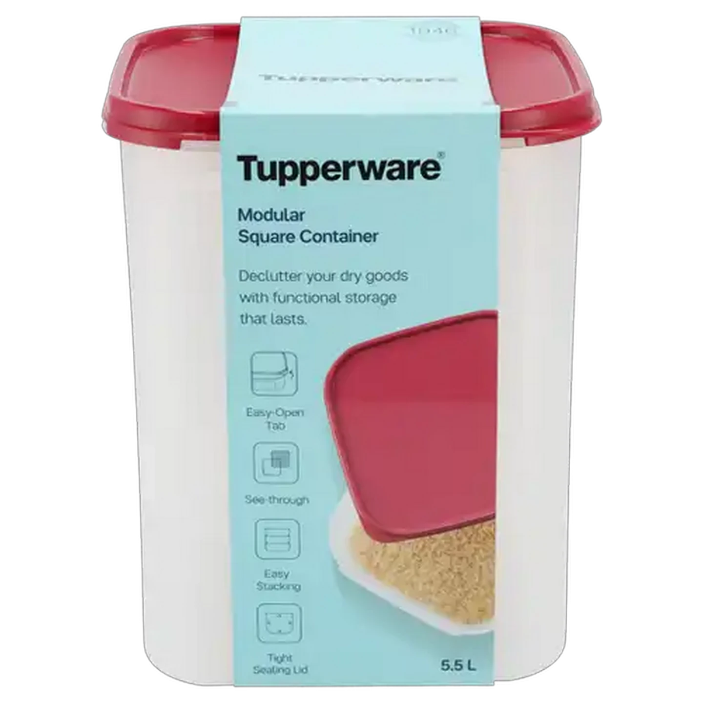Image of Tupperware Modular Square Container 5.5L