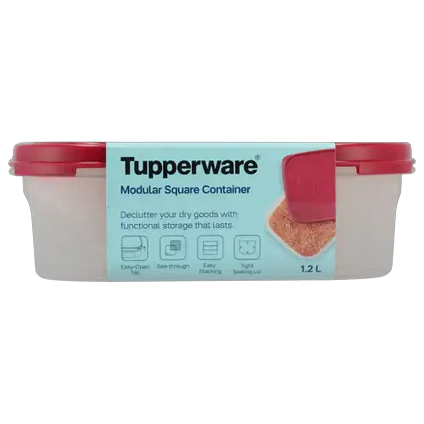 Image of Tupperware Modular Square Container 1.2L