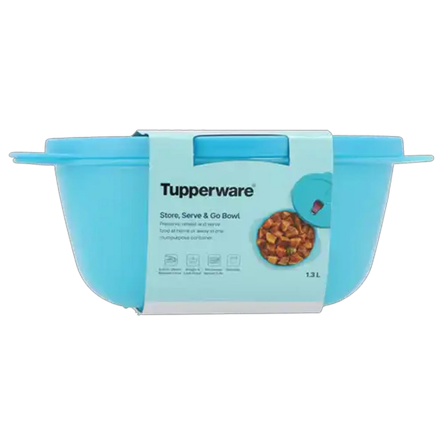 Image of Tupperware Blue Store, Serve & Go Container 1.3L