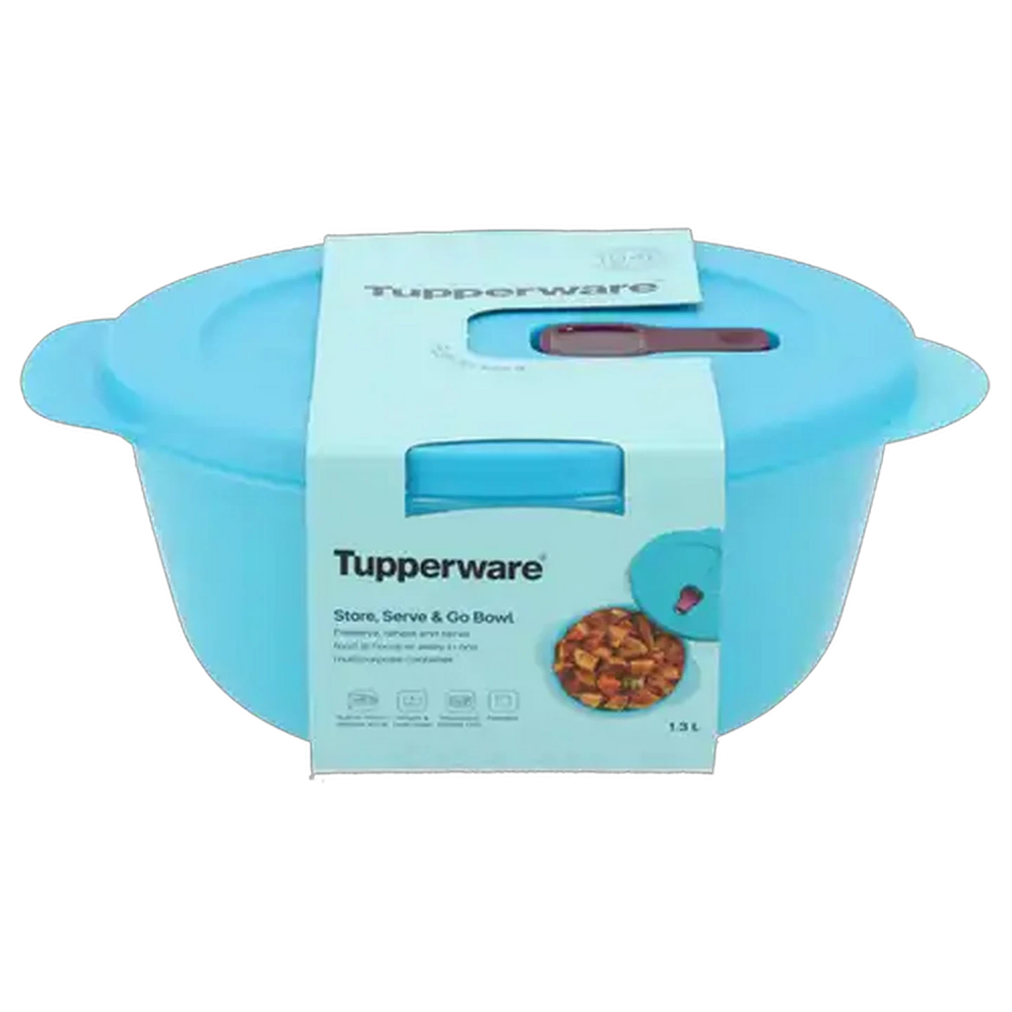 Image of Tupperware Blue Store, Serve & Go Container 1.3L