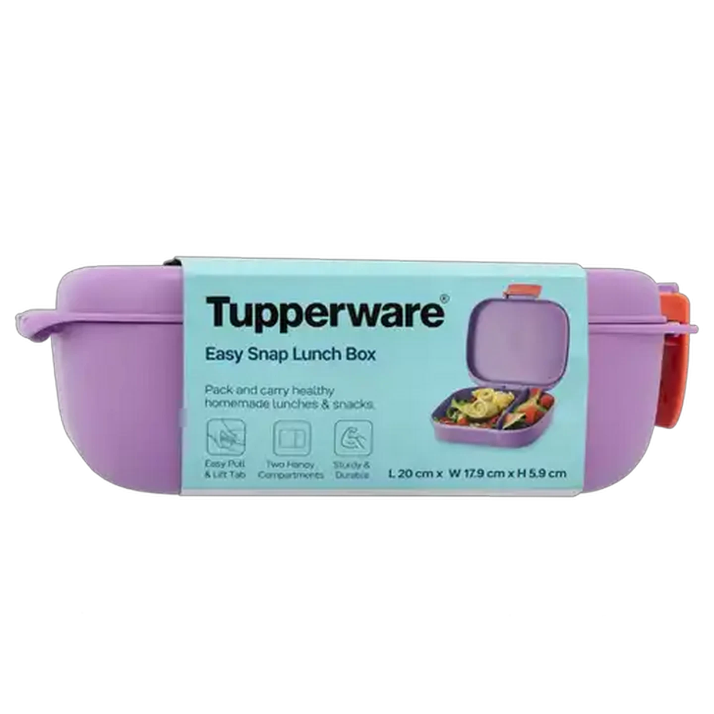 Image of Tupperware Lavender Easy Snap Lunch Box 740ml