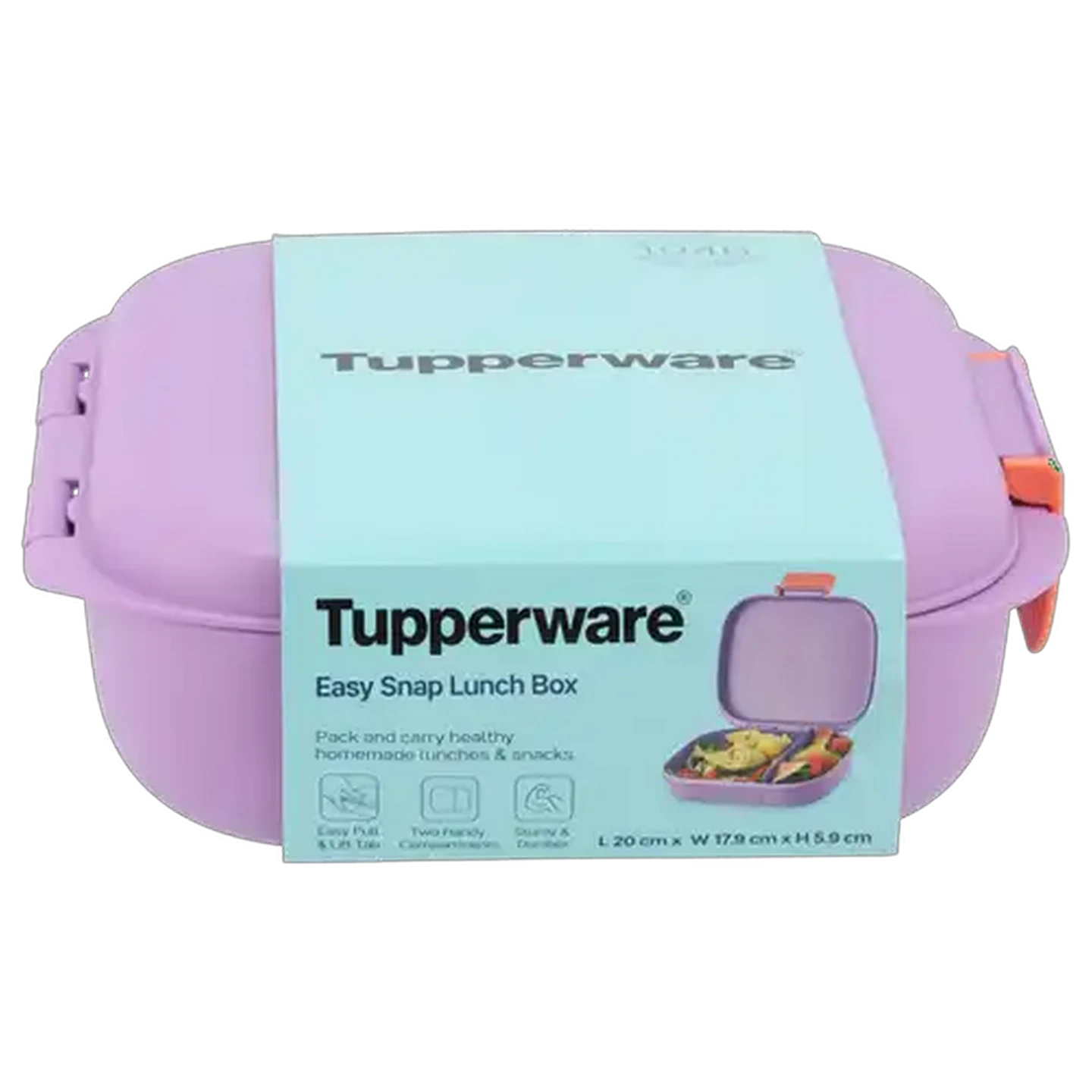 Image of Tupperware Lavender Easy Snap Lunch Box 740ml