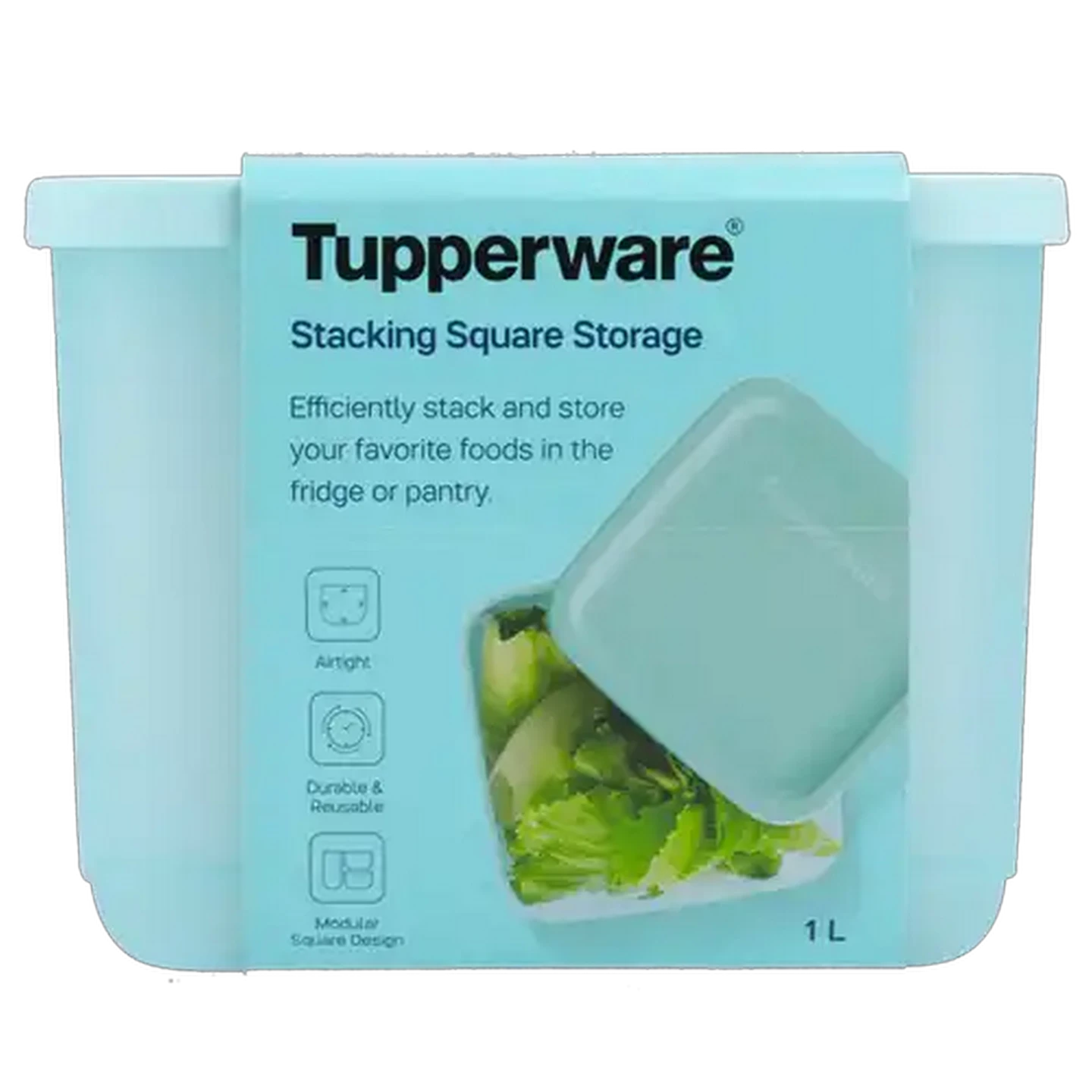 Image of Tupperware Teal Container 1L