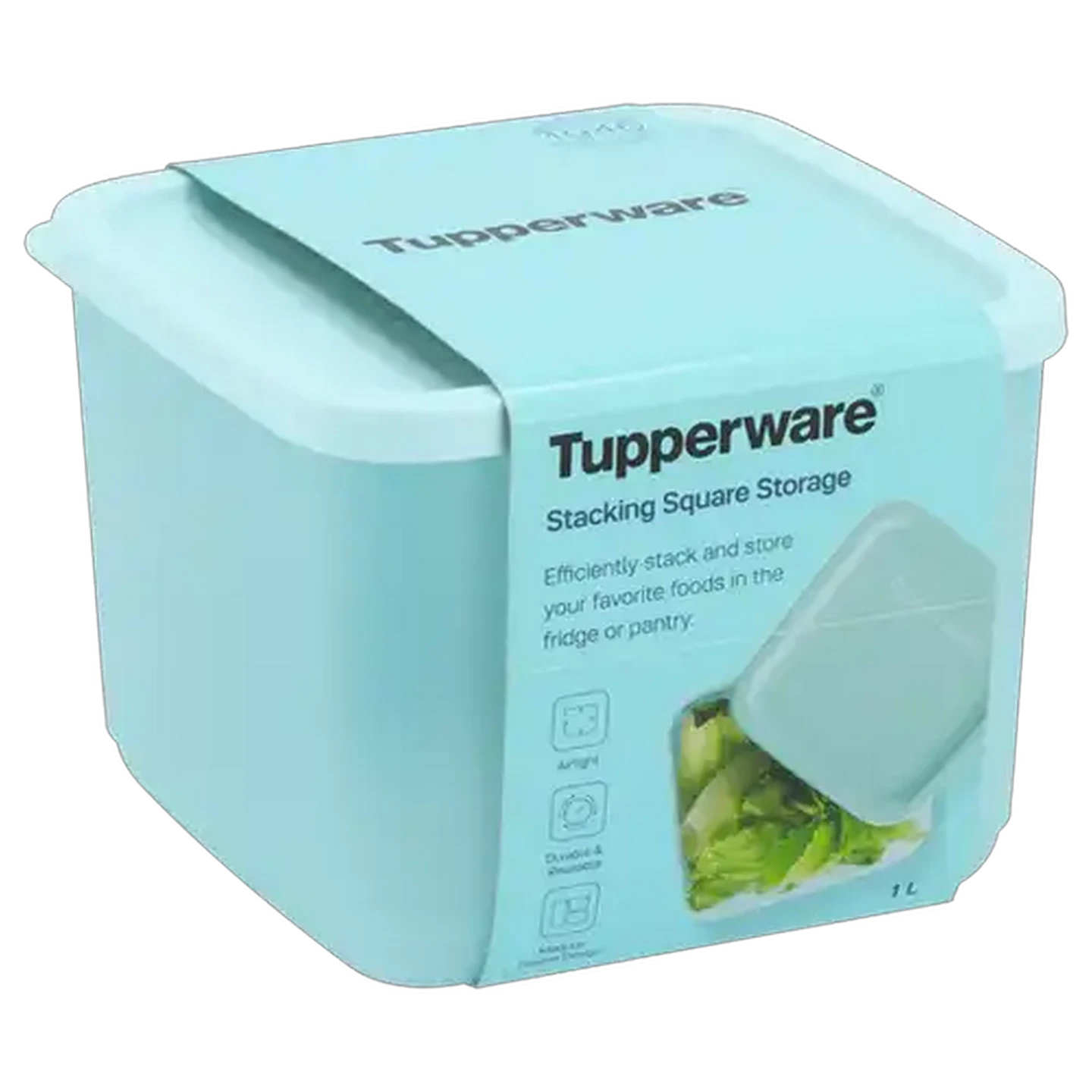 Image of Tupperware Teal Container 1L