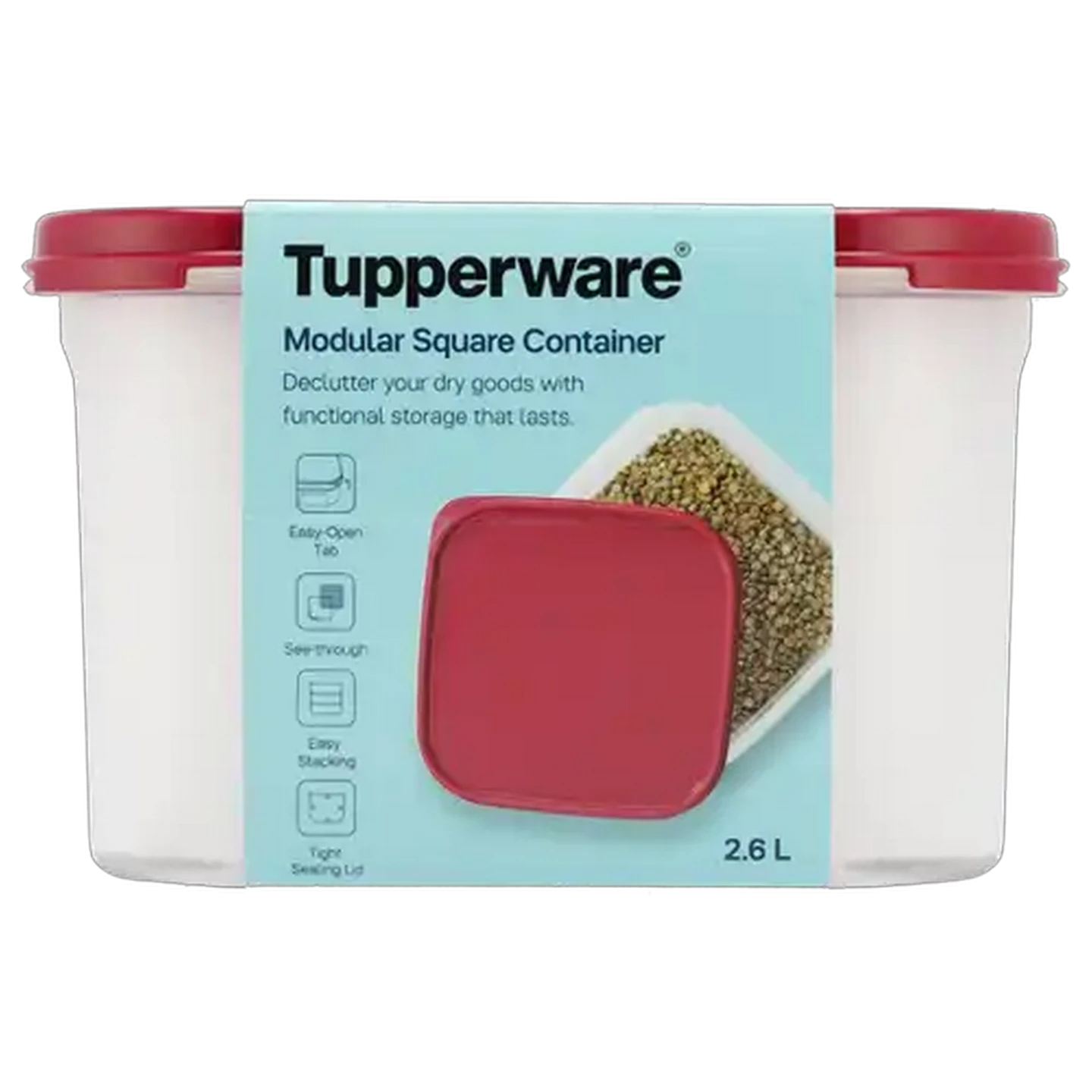 Image of Tupperware Modular Square Container 2.6L