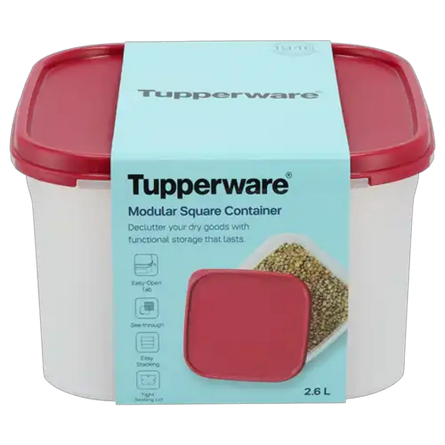 Image of Tupperware Modular Square Container 2.6L