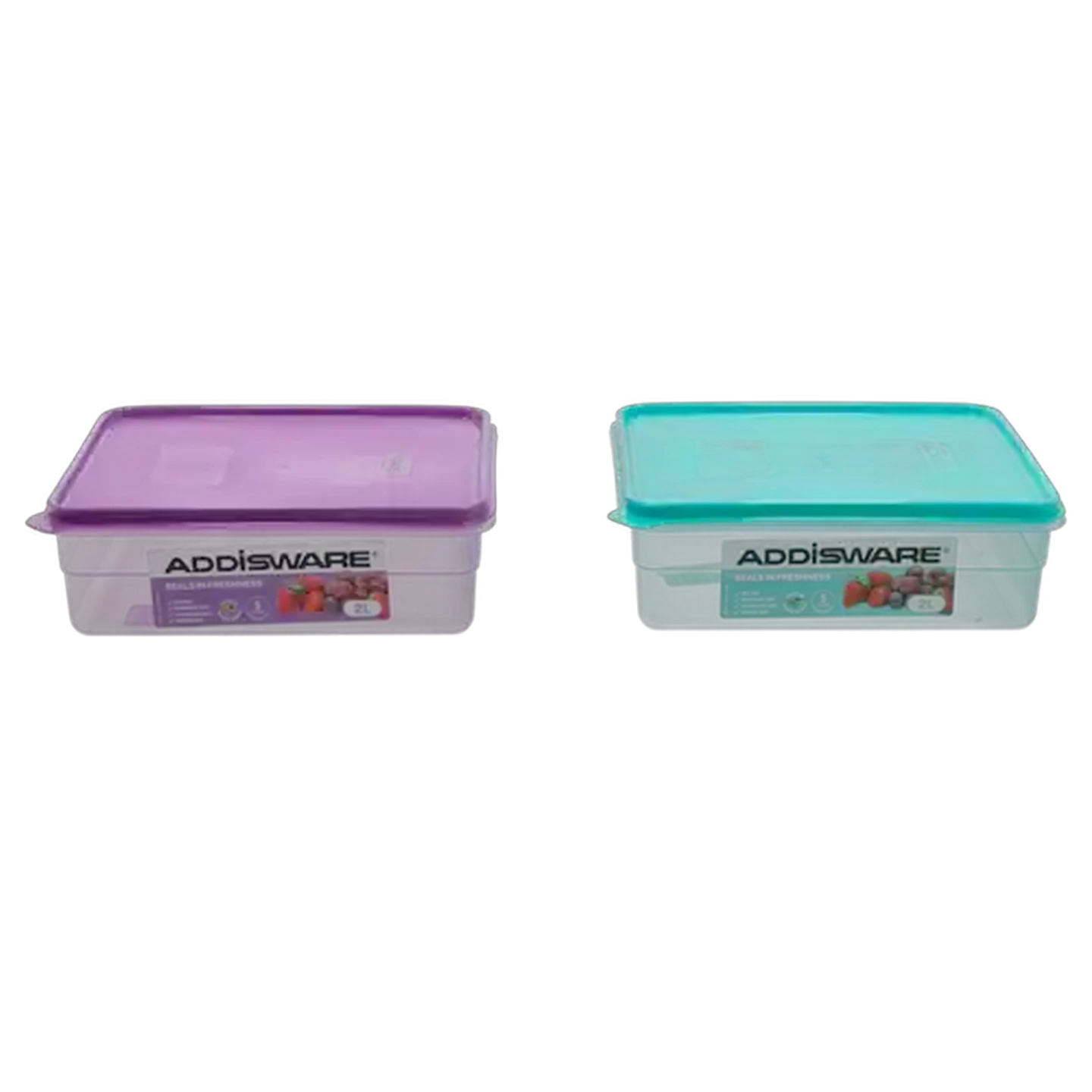 Image of ADDIS Square Plastic Container 2L (Colour May Vary)