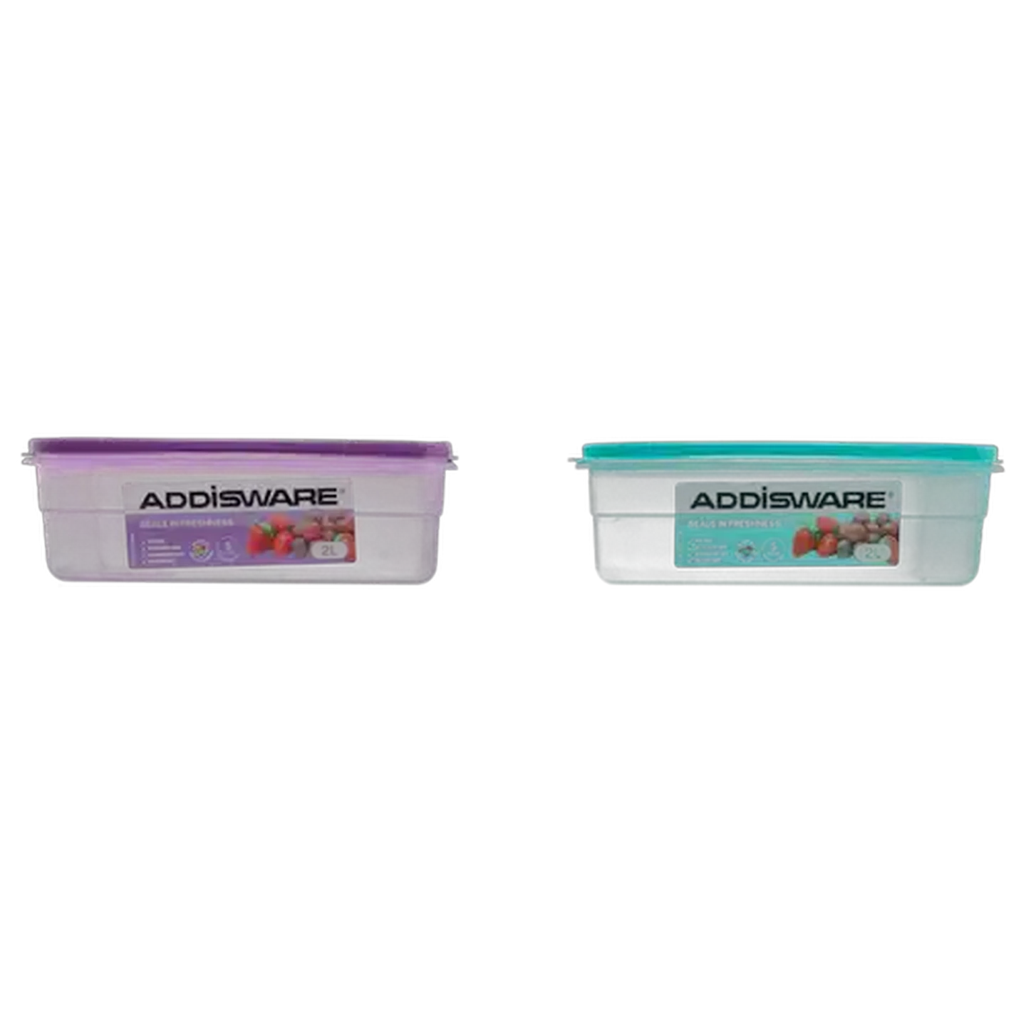 Image of ADDIS Square Plastic Container 2L (Colour May Vary)