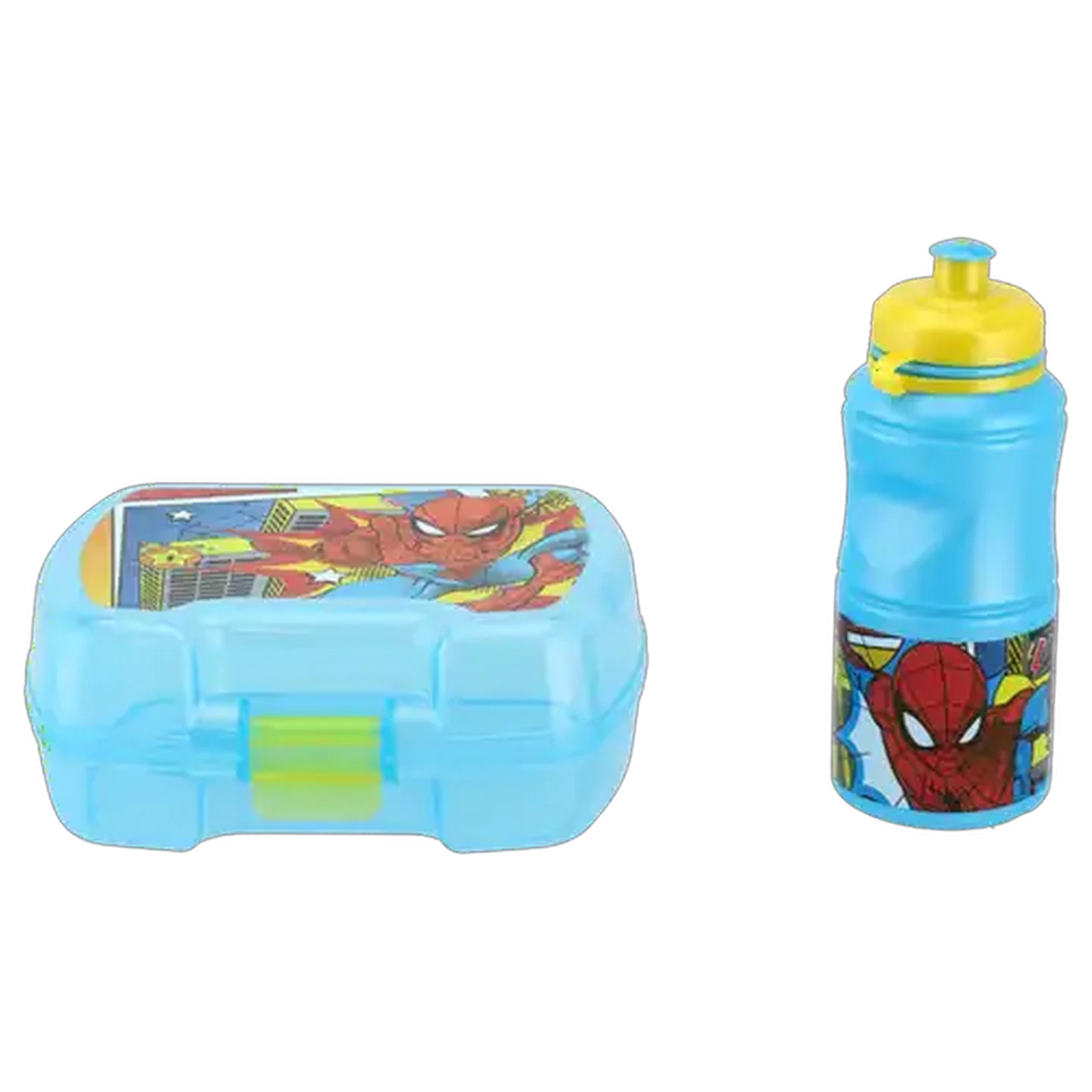 Image of Spider-Man Grid Lunch Box & Bottle Set 2 Piece