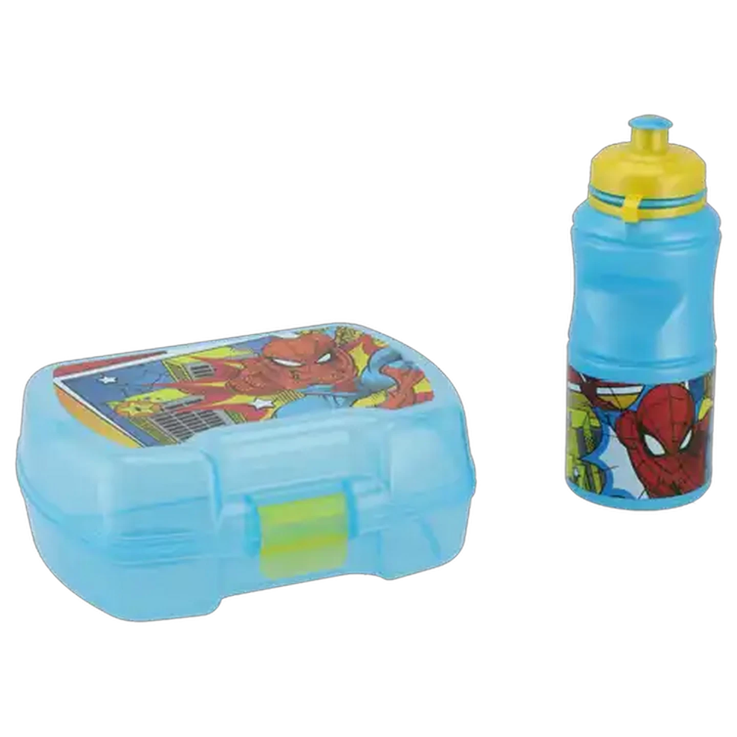Image of Spider-Man Grid Lunch Box & Bottle Set 2 Piece