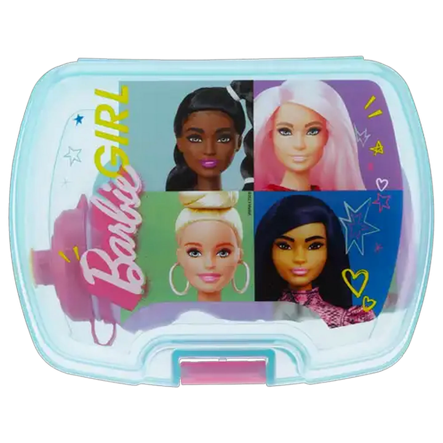 Image of Barbie Pastel Lunch Box & Bottle Set 2 Piece