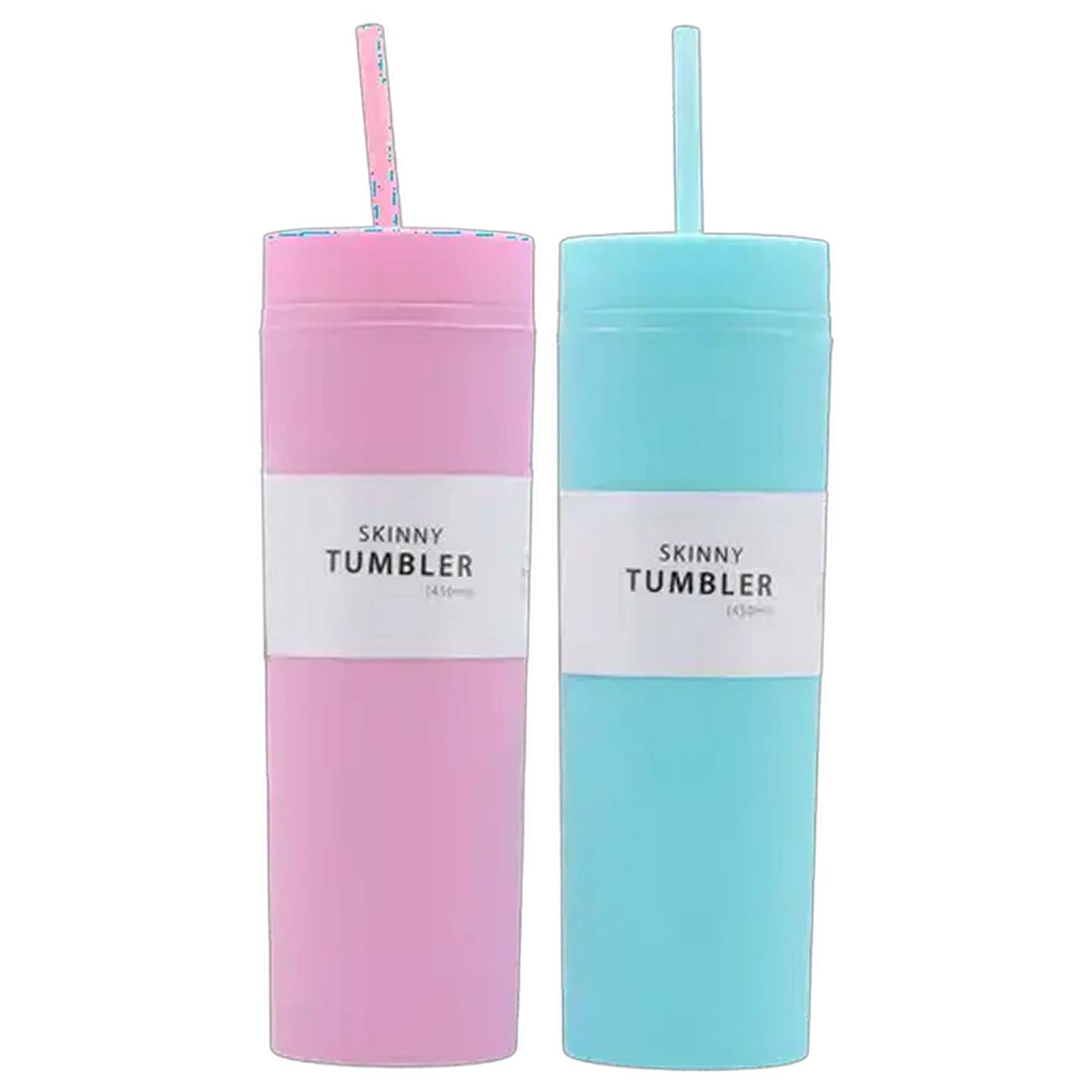Image of Skinny with Straw Tumbler 450ml (Colour May Vary)