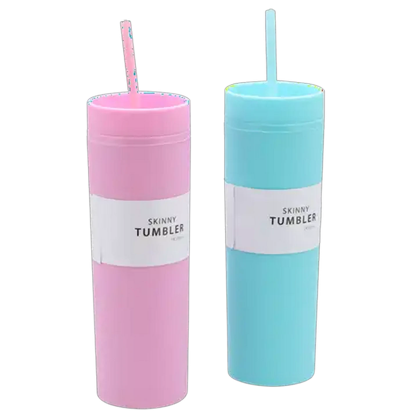 Image of Skinny with Straw Tumbler 450ml (Colour May Vary)