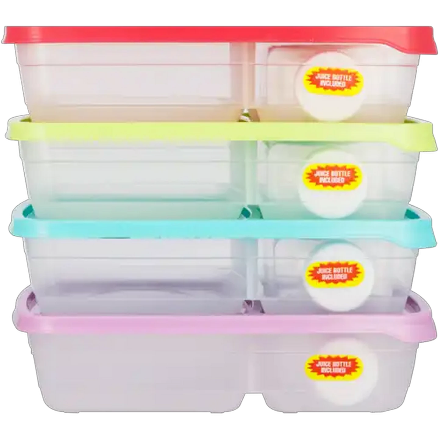 Image of Nu Ware 2 Division Lunchbox & Bottle Set (Colour May Vary)