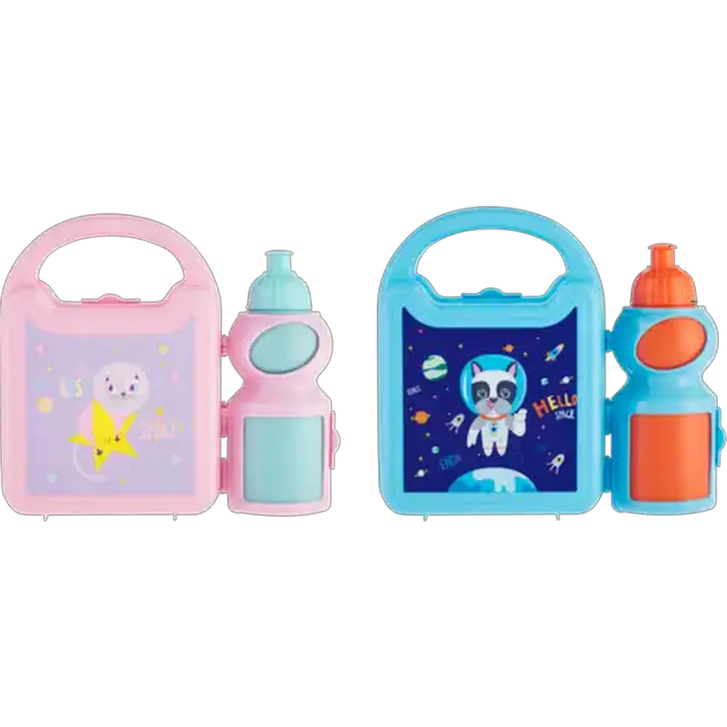 Image of Space Theme Kids Lunch Box & Bottle Set (Design May Vary)