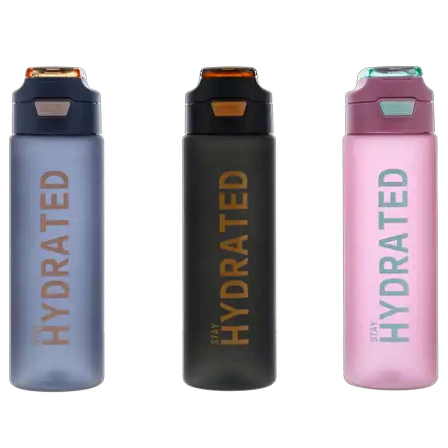 Image of Hydrated Plastic Water Bottle 1L (Colour May Vary)
