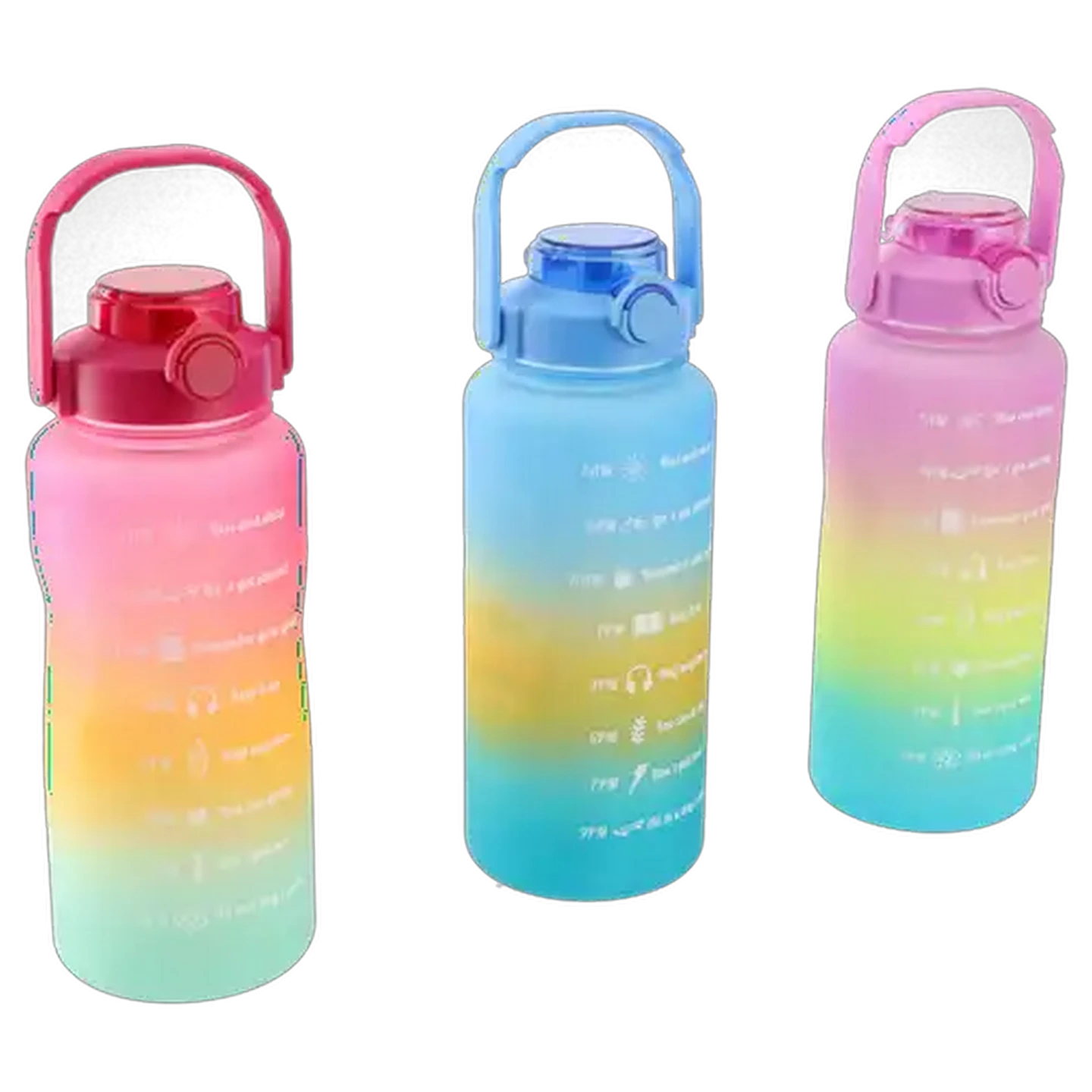 Image of Plastic Water Bottle with Goals 2L (Colour May Vary)