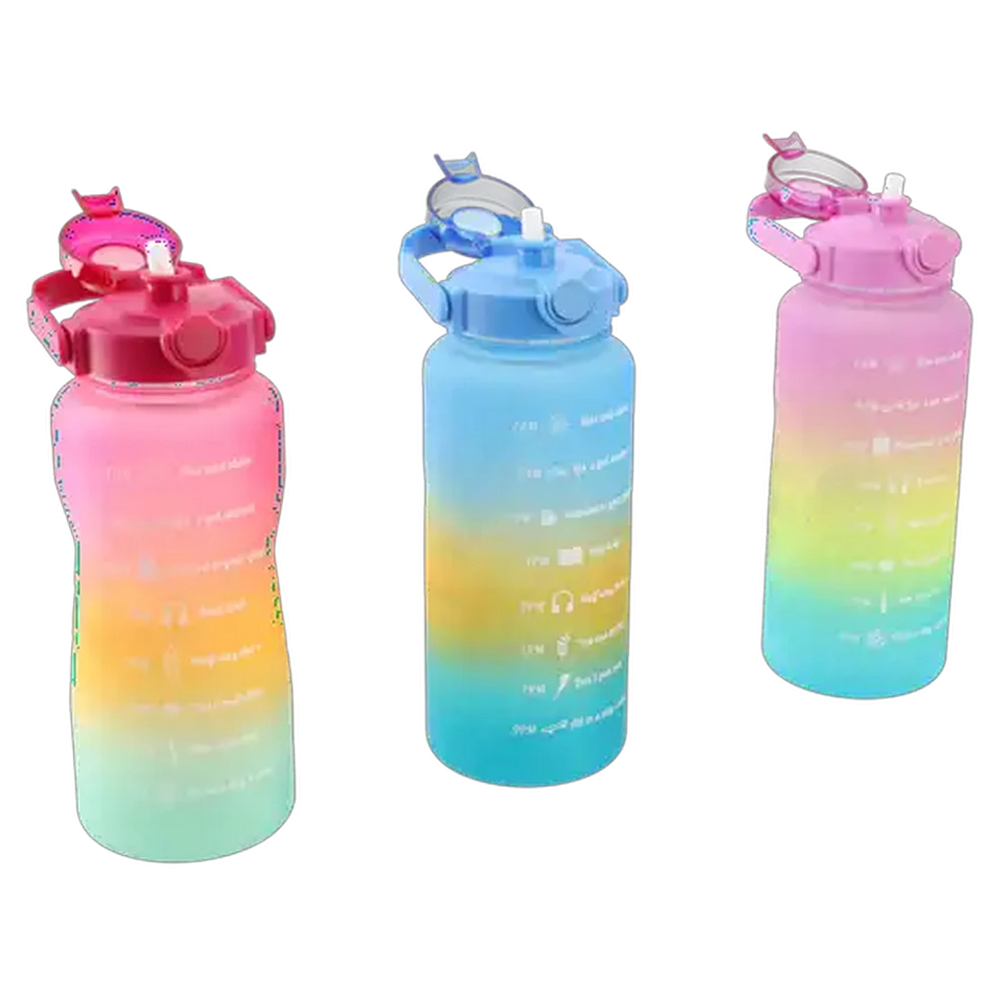 Image of Plastic Water Bottle with Goals 2L (Colour May Vary)