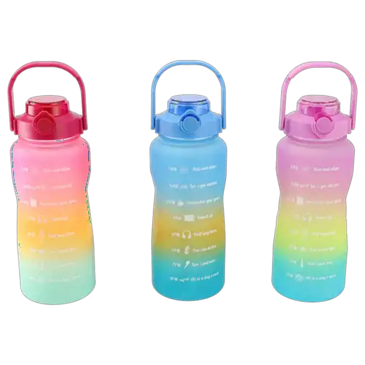 Image of Plastic Water Bottle with Goals 2L (Colour May Vary)