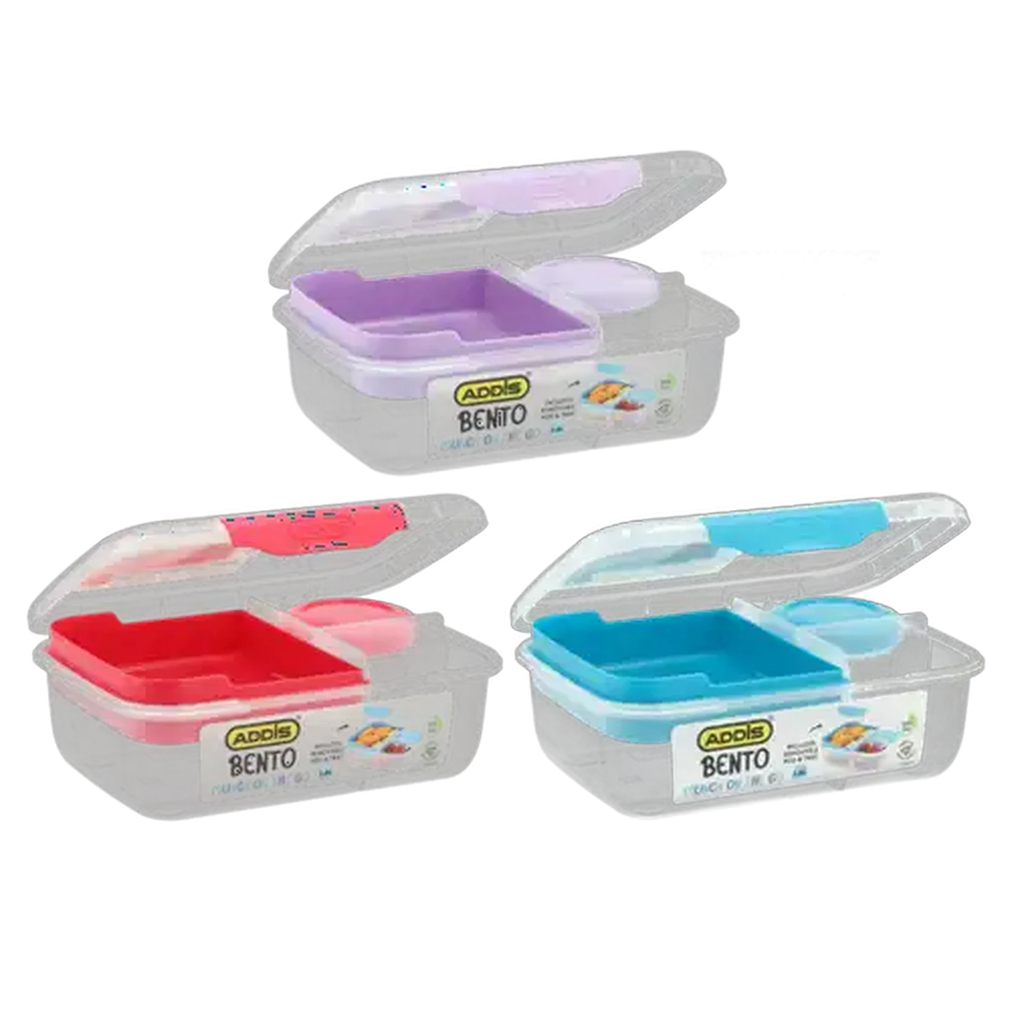 Image of ADDIS Munch On-the-Go Bento Lunch Box 1.6L (Colour May Vary)