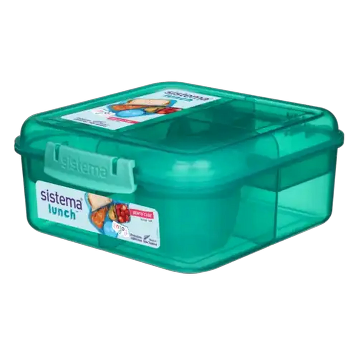 Image of Sistema Lunch Teal Bento Cube 1.25L