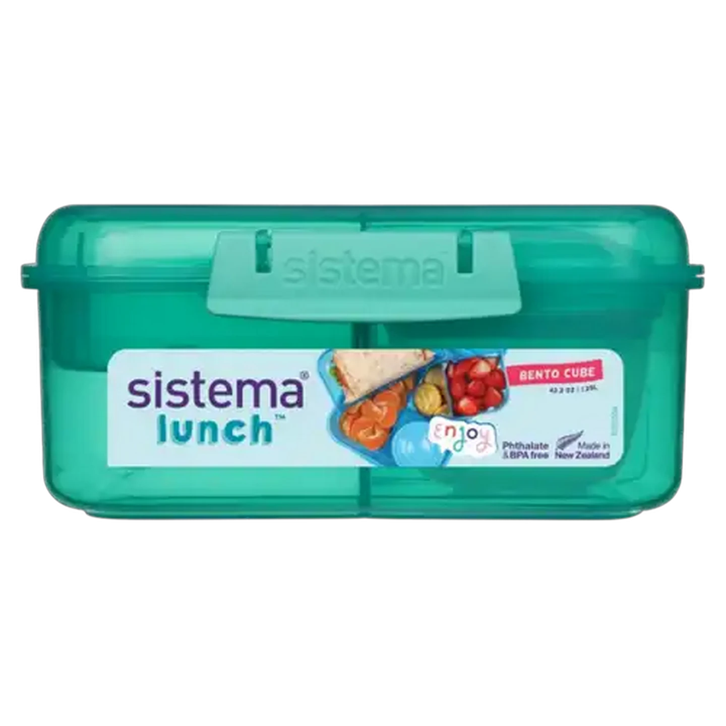 Image of Sistema Lunch Teal Bento Cube 1.25L