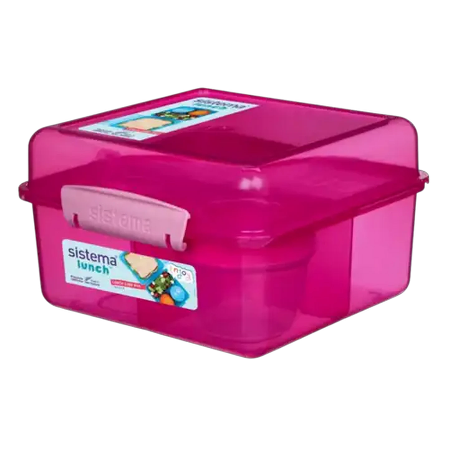 Image of Sistema Lunch Pink Cube Max 2L