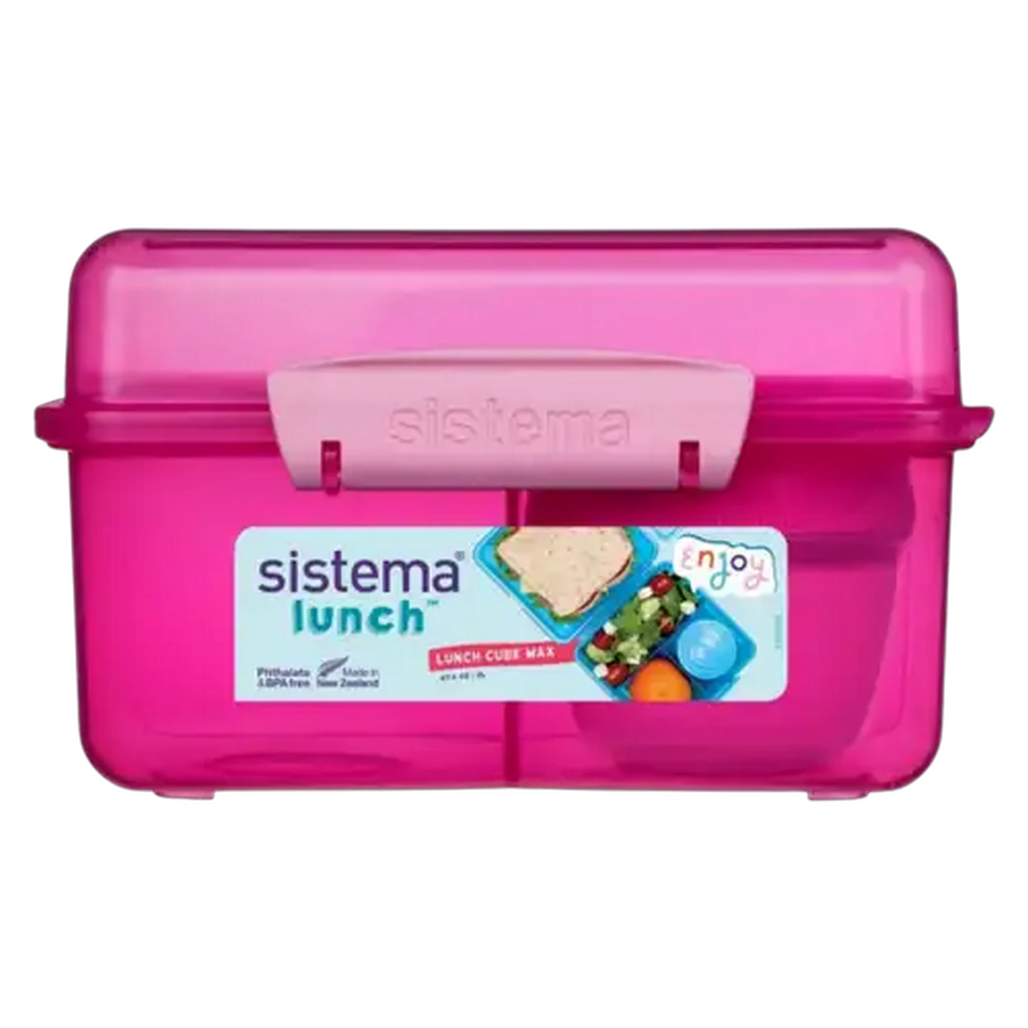 Image of Sistema Lunch Pink Cube Max 2L