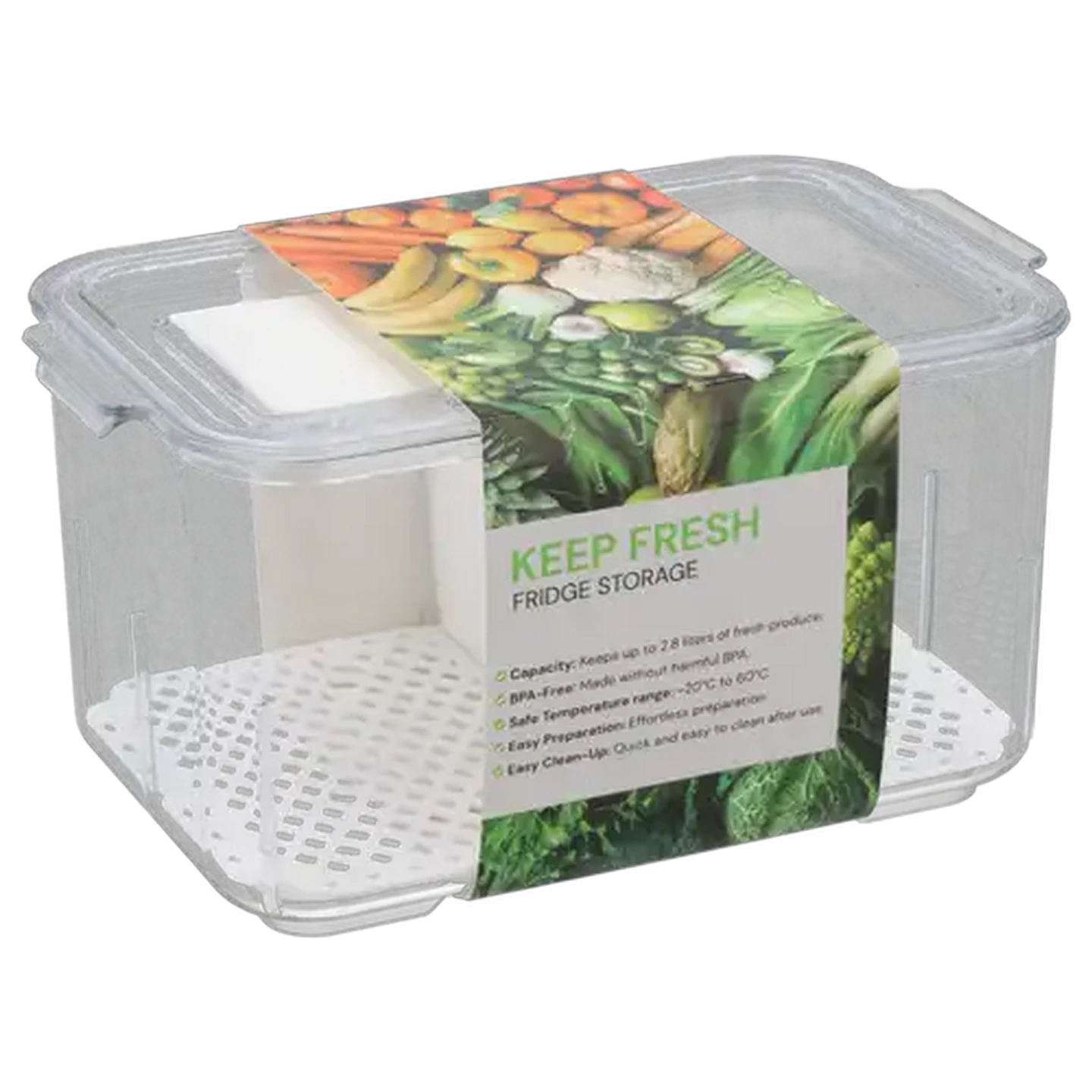 Image of Keep Fresh Fridge Plastic Storage 2.8L