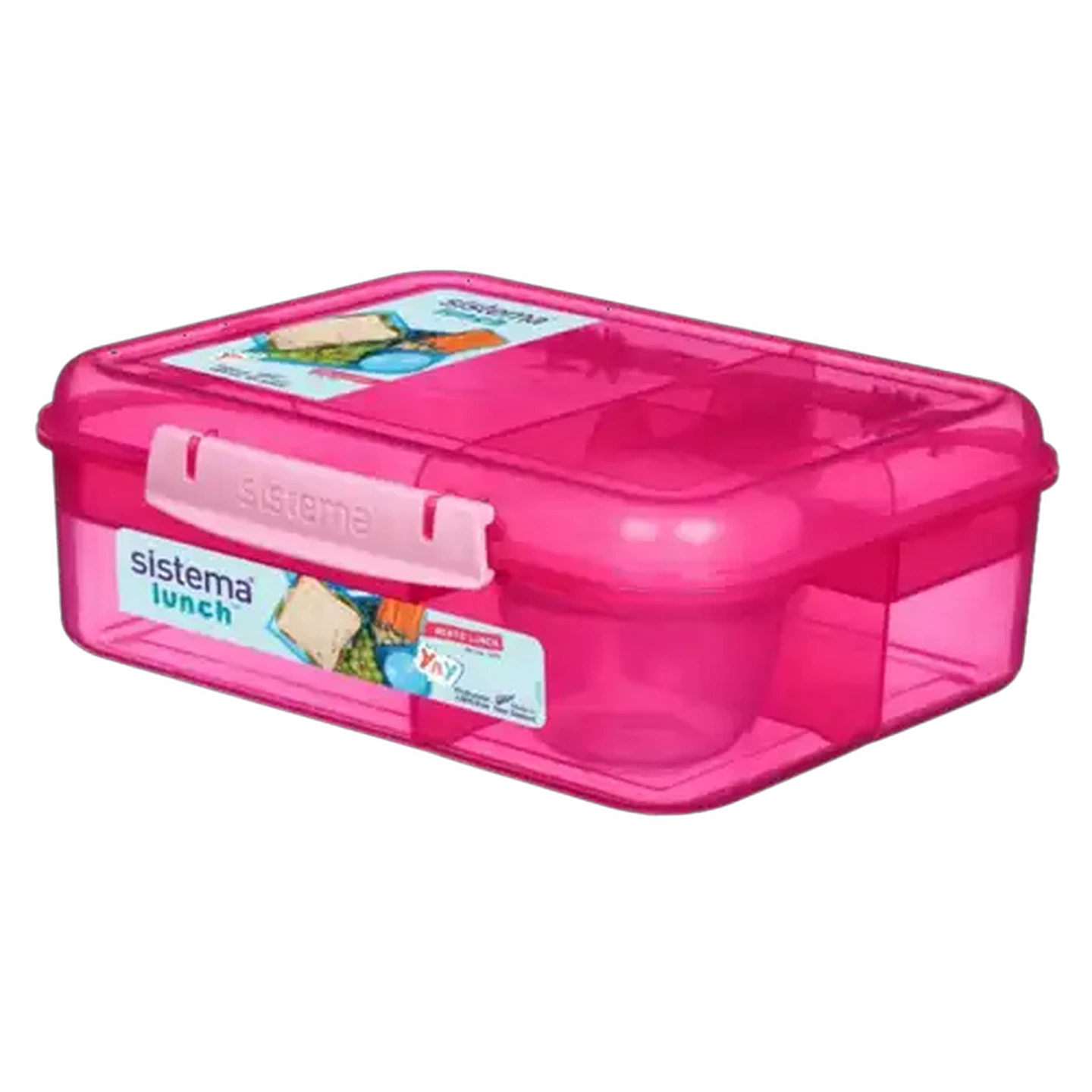 Image of Sistema Pink Bento Lunch 1.65L