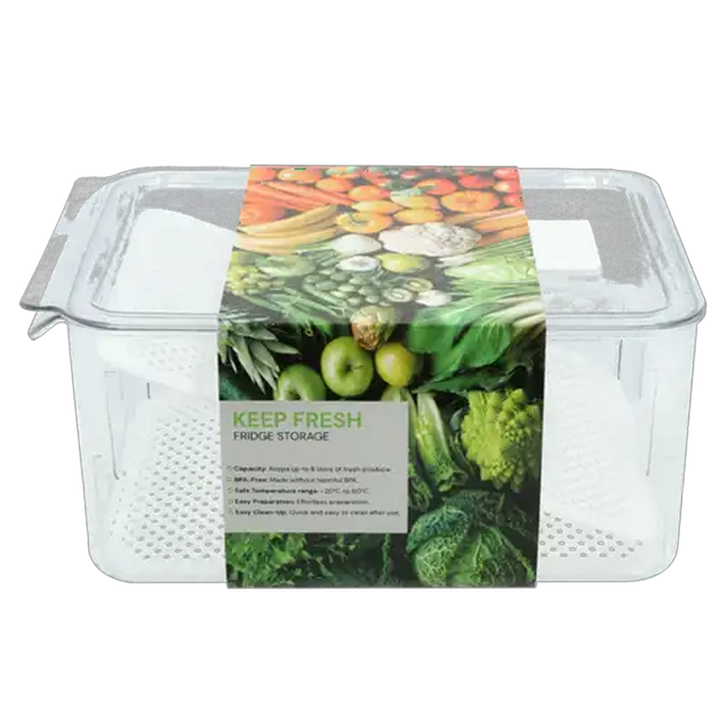 Image of Keep Fresh Fridge Plastic Storage 8L