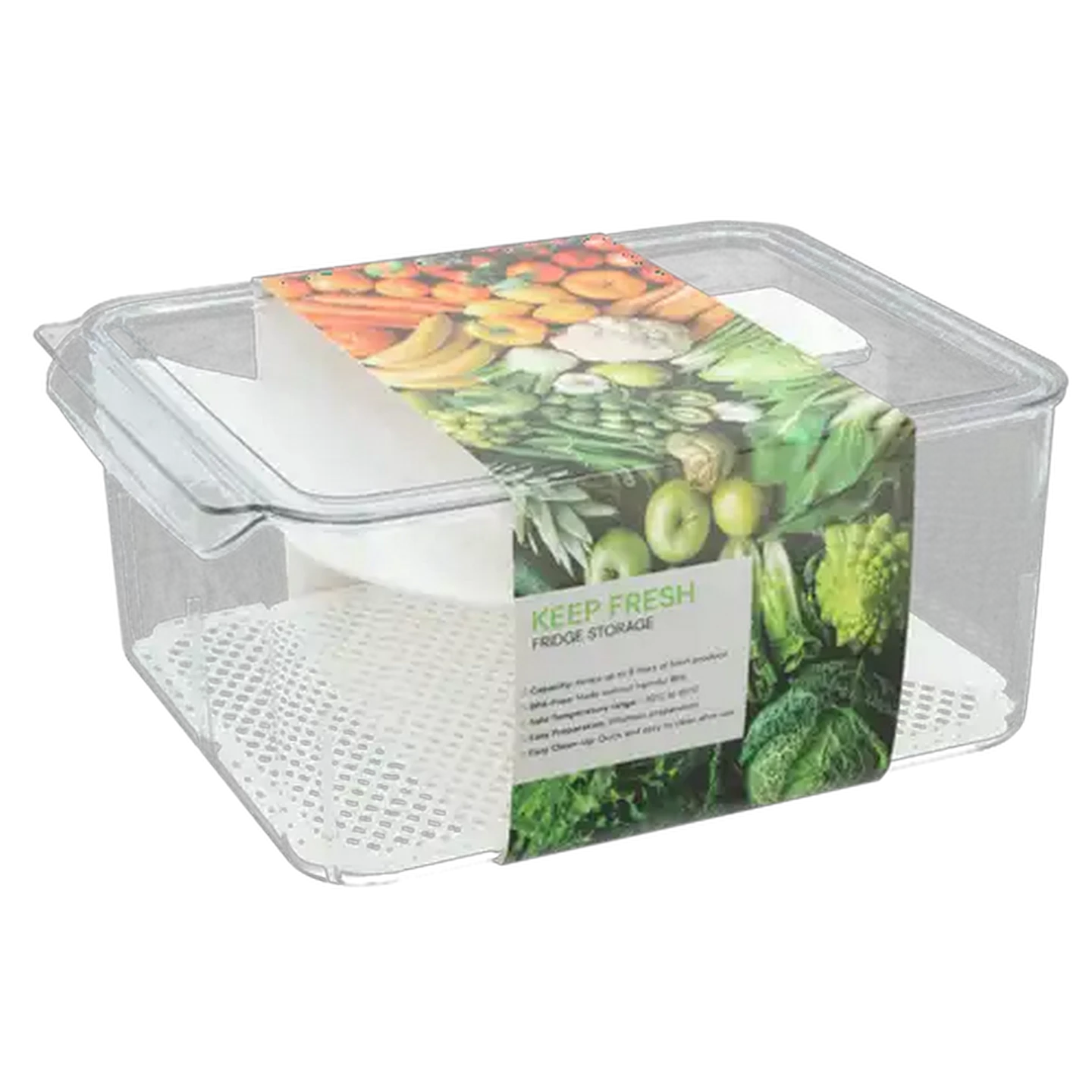 Image of Keep Fresh Fridge Plastic Storage 8L