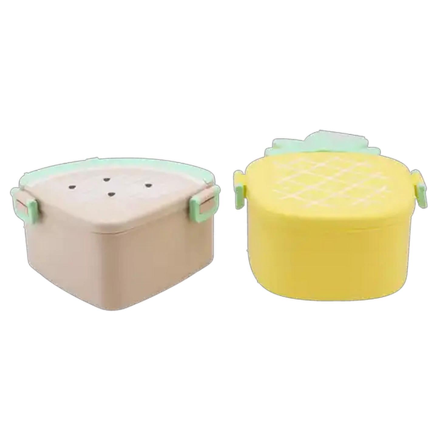 Image of Fruity Plastic 2 Compartment Lunch Box (Design May Vary)