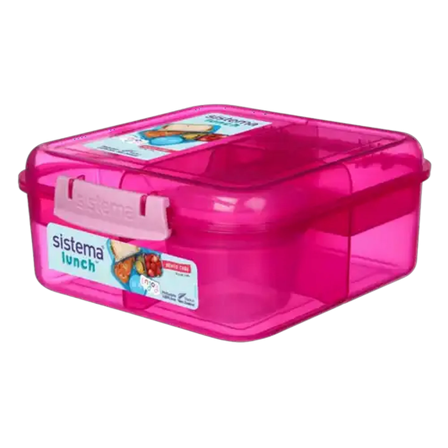 Image of Sistema Lunch Pink Bento Cube 1.25L