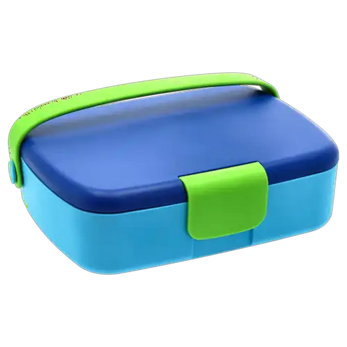 Image of Colour Block 5 Compartment Plastic Lunch Box (Colour May Vary)