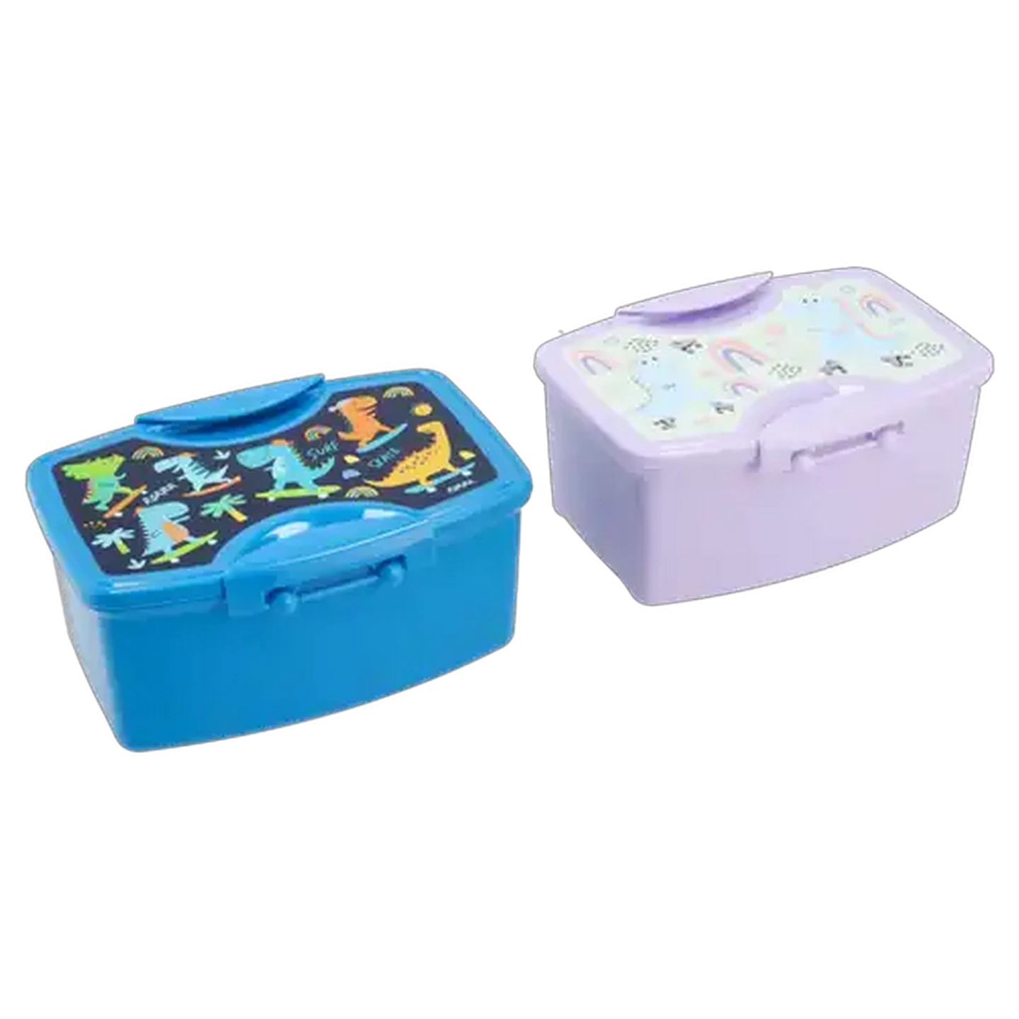 Image of Active Dino 3 Compartment Clip Lunch Box 1L (Design May Vary)