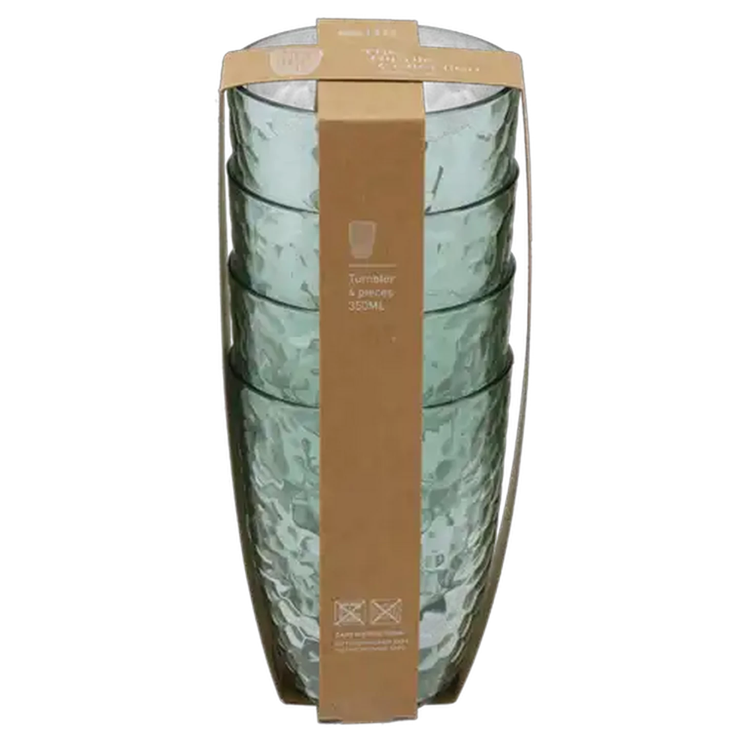 Image of Ripple Plastic Tumbler 350ml 4-Pack