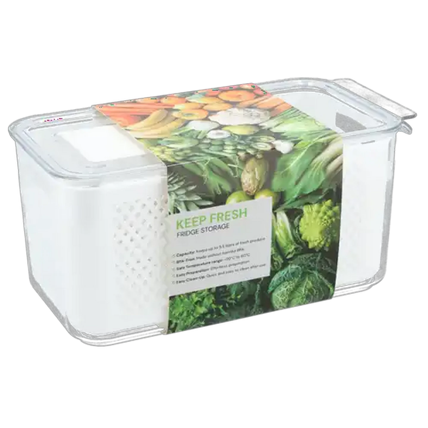 Image of Keep Fresh Fridge Plastic Storage 5.5L