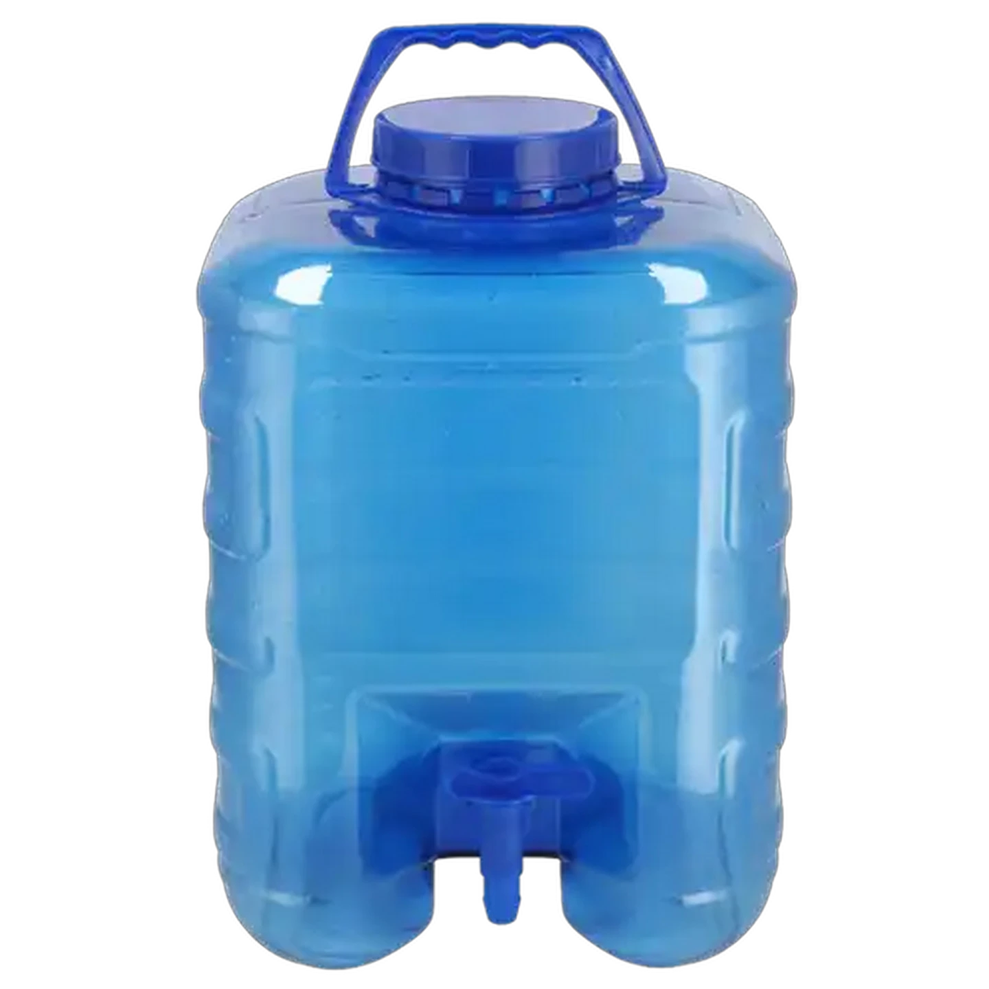 Image of Blue Water Container with Tap 10L