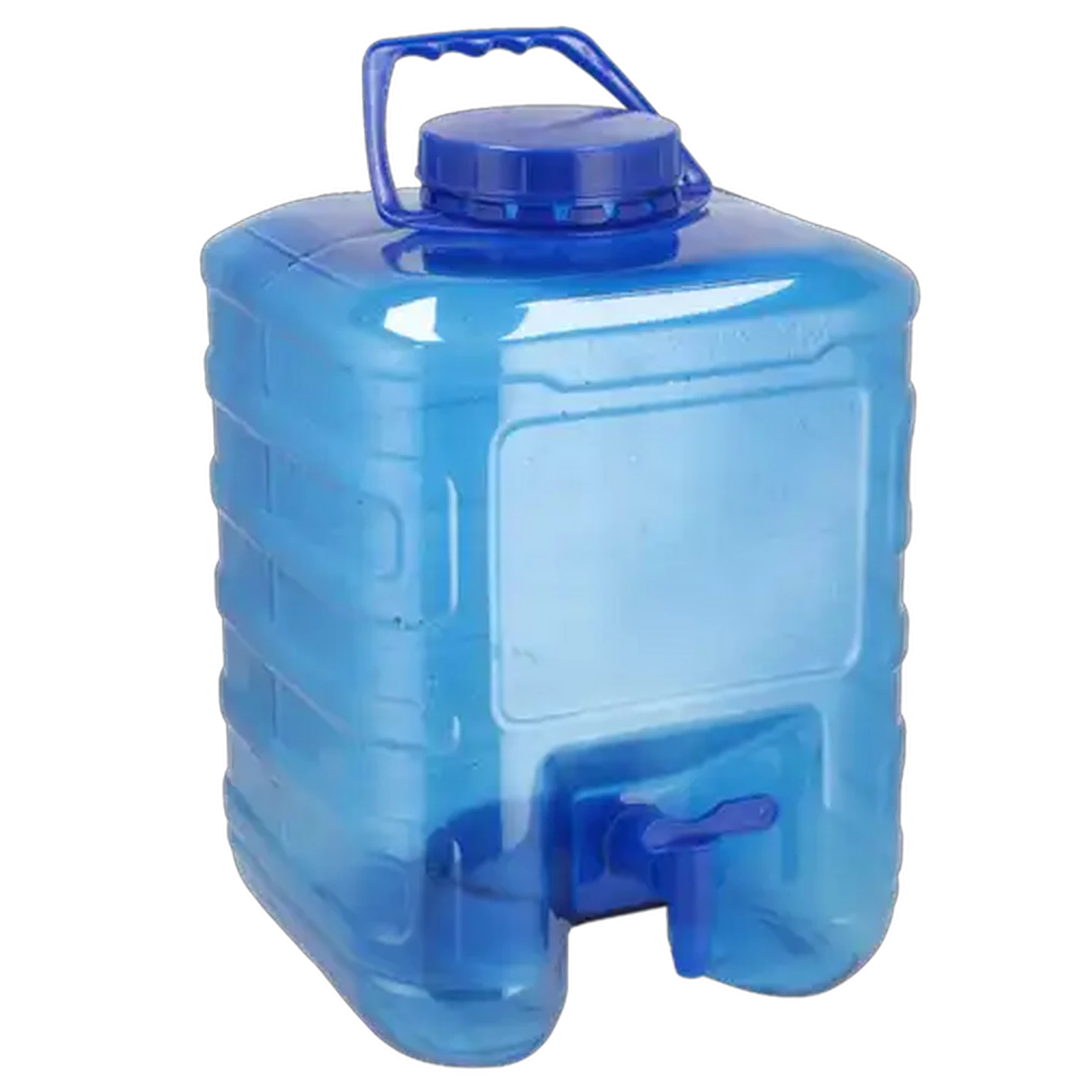 Image of Blue Water Container with Tap 10L