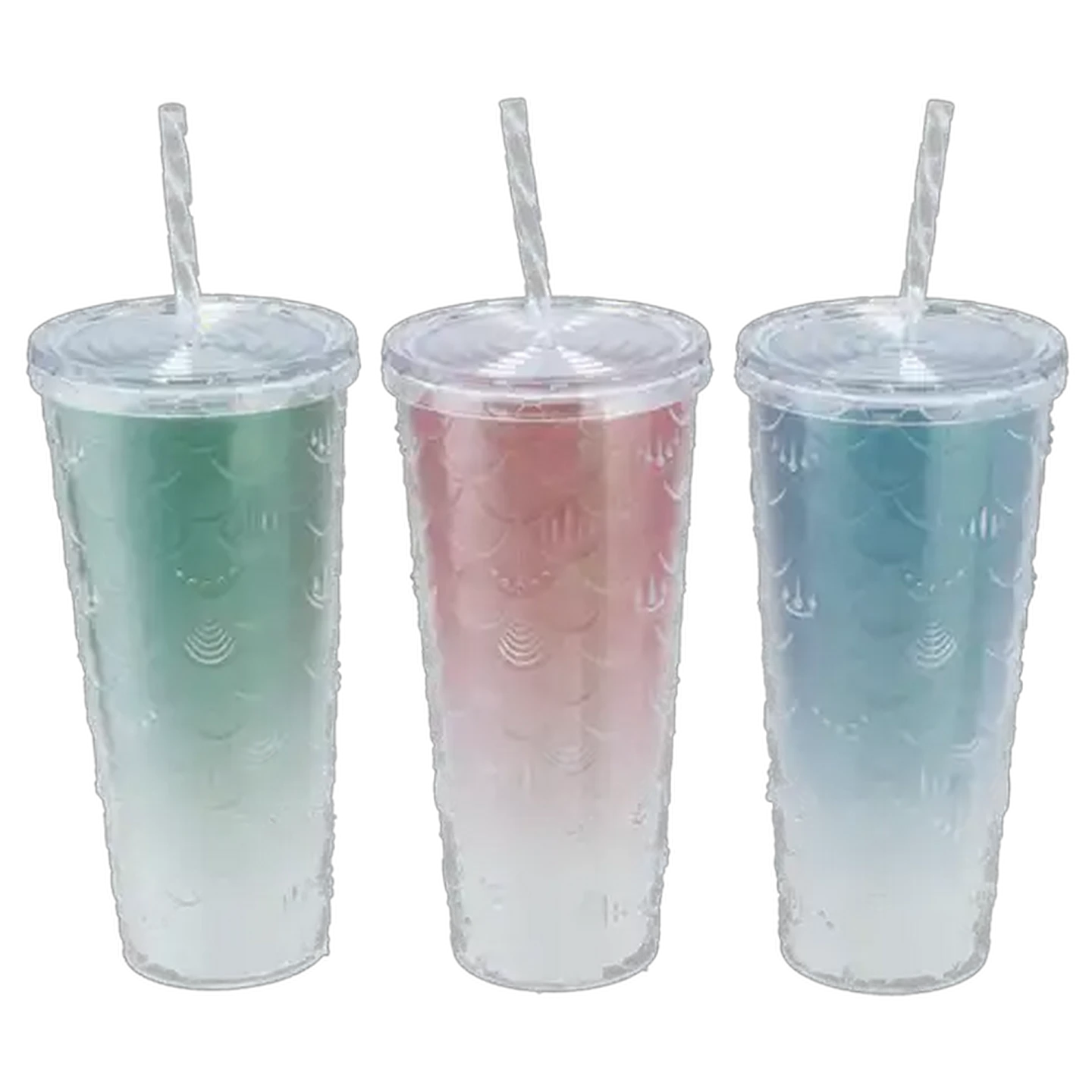 Image of Glitter Bomb Tumbler with Straw 750ml (Colour May Vary)