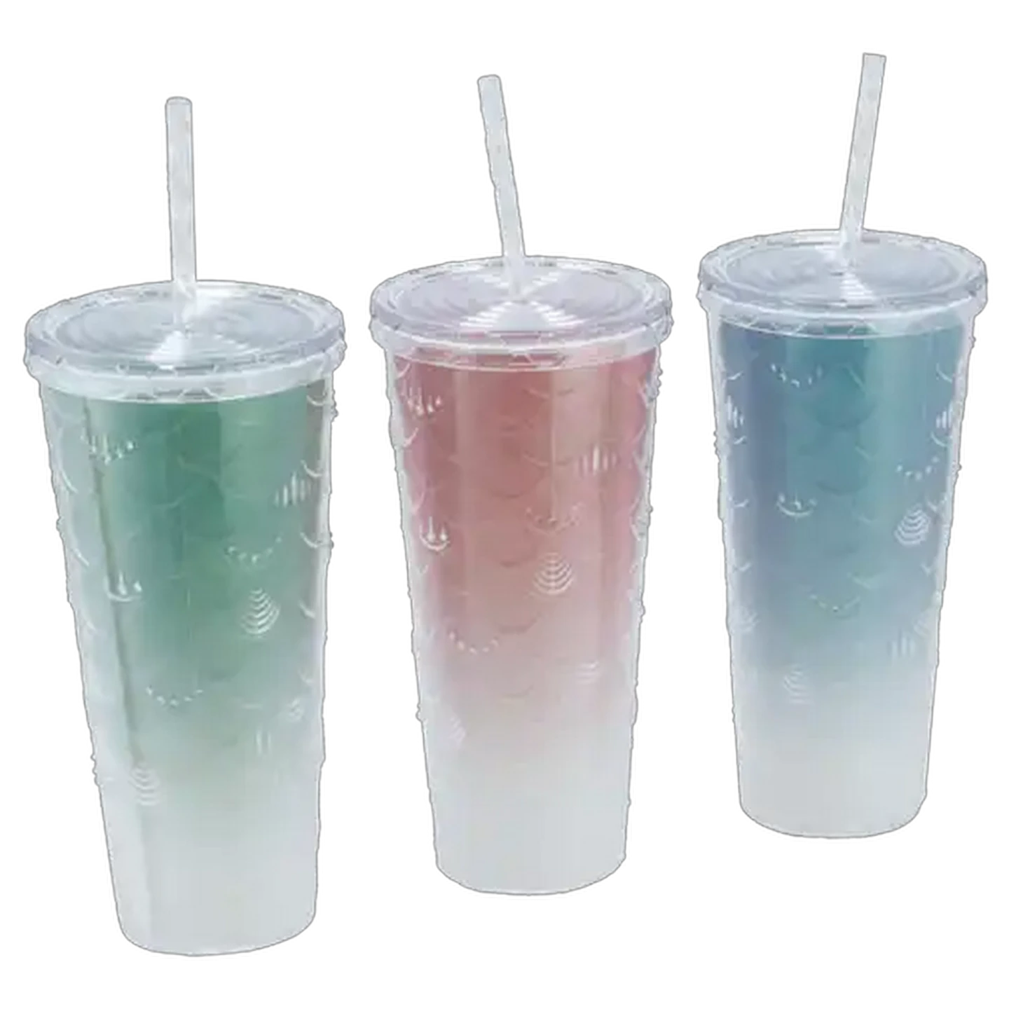 Image of Glitter Bomb Tumbler with Straw 750ml (Colour May Vary)