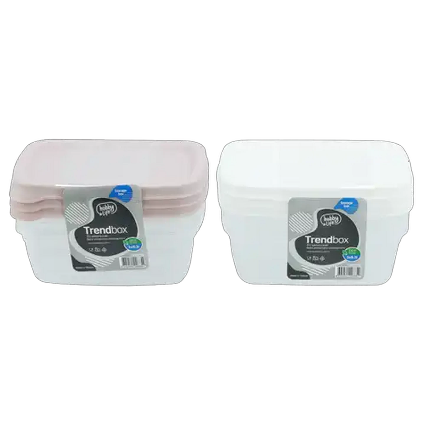 Image of Hobby Life Trendbox Container Set 3 Piece 300ml (Colour May Vary)