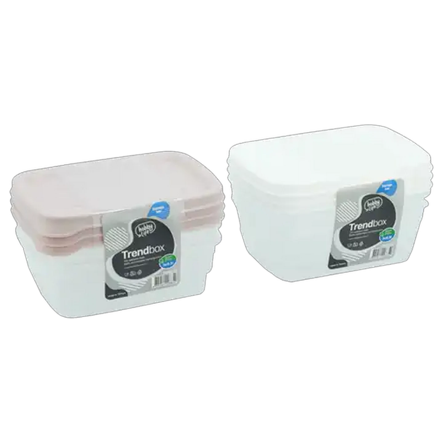 Image of Hobby Life Trendbox Container Set 3 Piece 300ml (Colour May Vary)