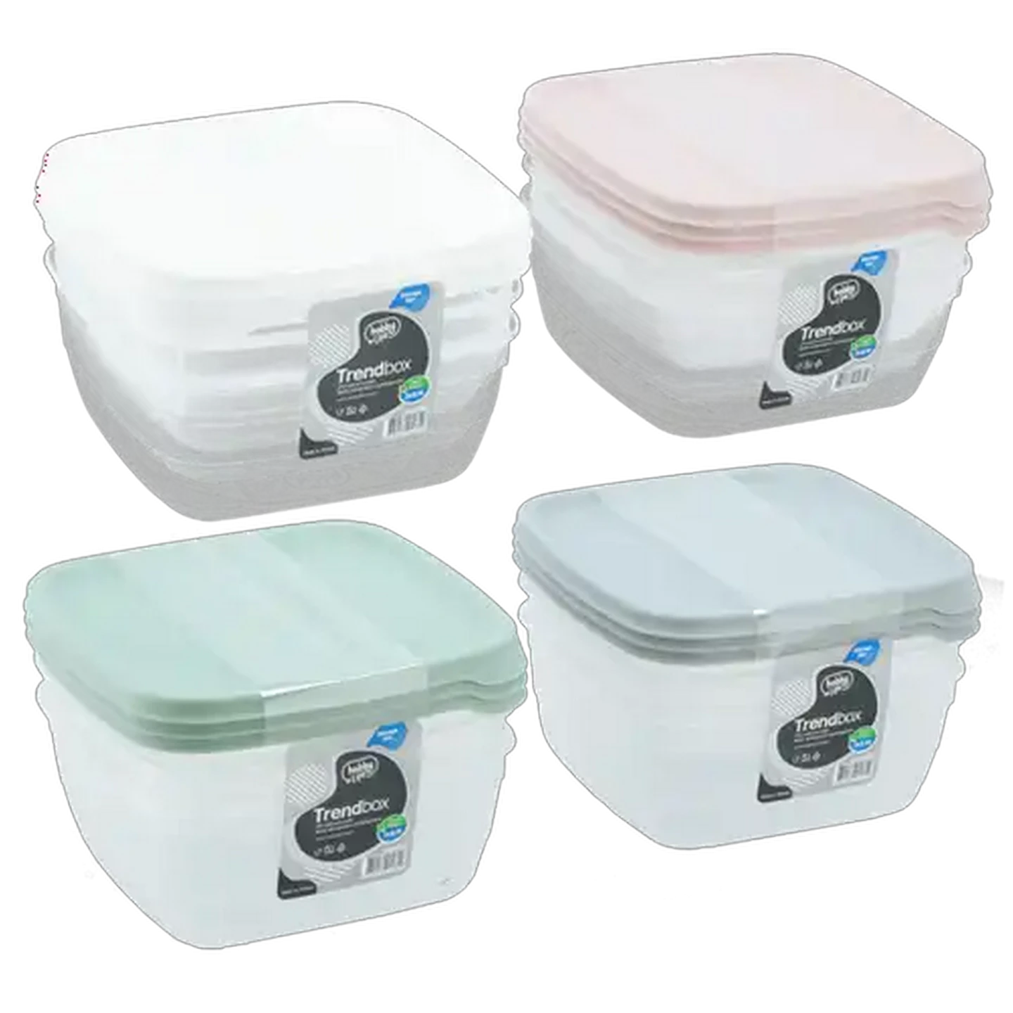 Image of Hobby Life Trend Box Container Set 900ml 3 Piece (Colour May Vary)